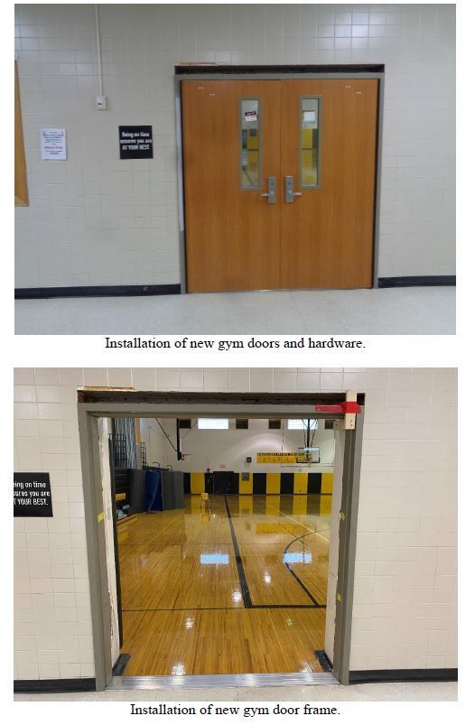 capital project updates at high school
