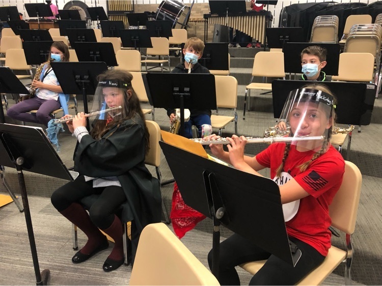 Thing 1 and Hermione on the flutes.