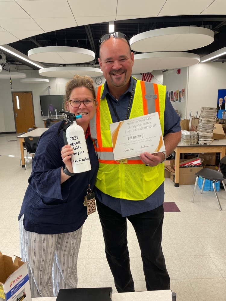 Mr. Harvey and Ms. Weaver honor safety