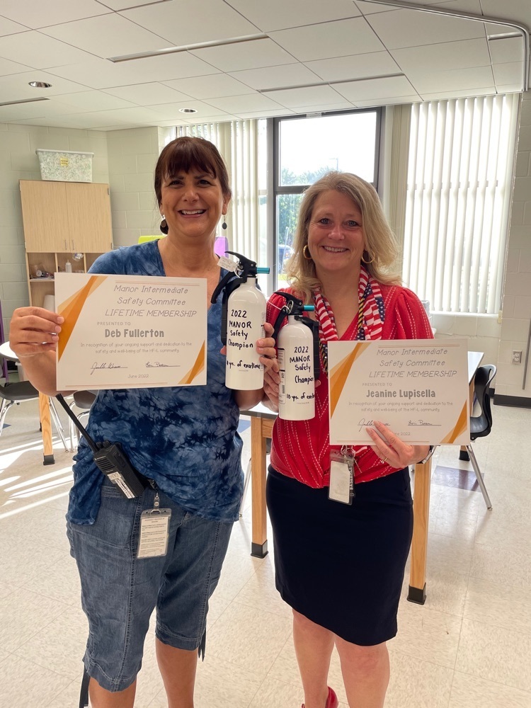 safety champs- Mrs. Lupisella and Mrs. Fullerton