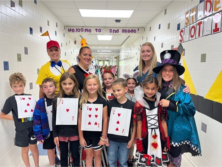Alice in Wonderland came to life in second grade